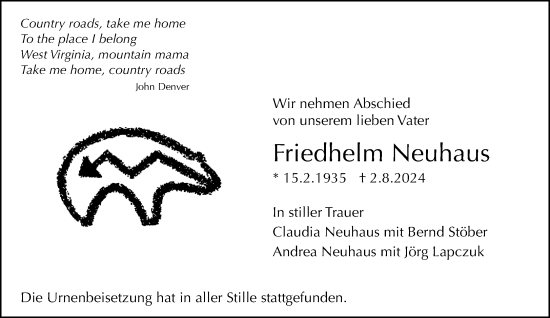 Traueranzeige von Friedhelm Neuhaus von Neue Westfälische