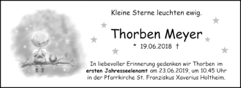 Traueranzeige von Thorben Meyer von Westfalen-Blatt