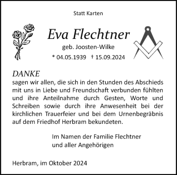 Traueranzeige von Eva Flechtner von Westfalen Blatt