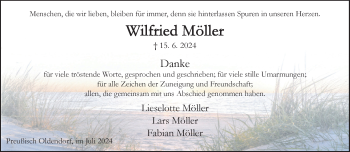 Traueranzeige von Wilfried Möller von Westfalen Blatt